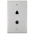 White 1 Gang Wallplate Q479347