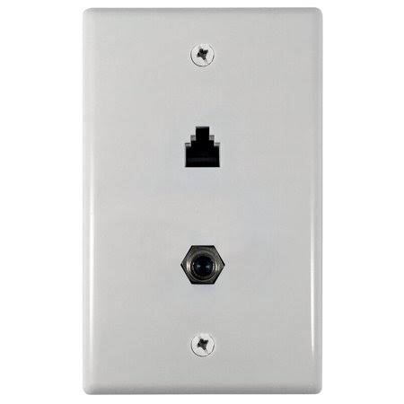 White 1 Gang Wallplate Q479347