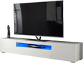 White TV Stand with Lights H22115