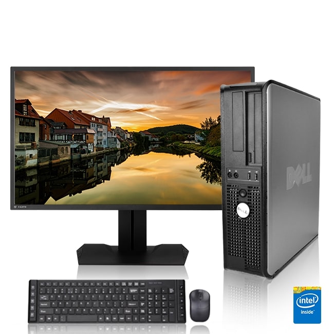 Restored Dell Optiplex Desktop Computer 3.0 GHz Core 2 Duo Tower PC, 8GB, 1TB HDD, Windows 10 Home x64, 24" Monitor Q936