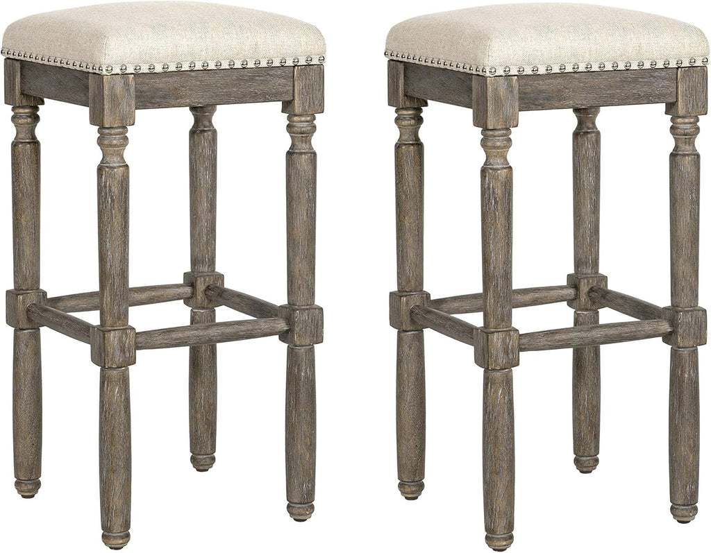 30 Inch Taupe Barstool Set of 2 K73388