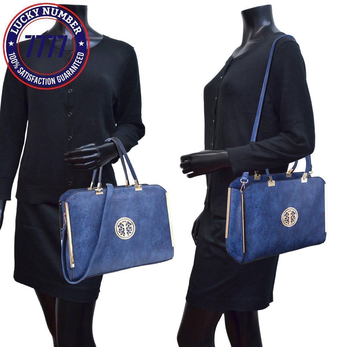 Black Laptop Briefcase Handbag with Matching Wallet Q41176