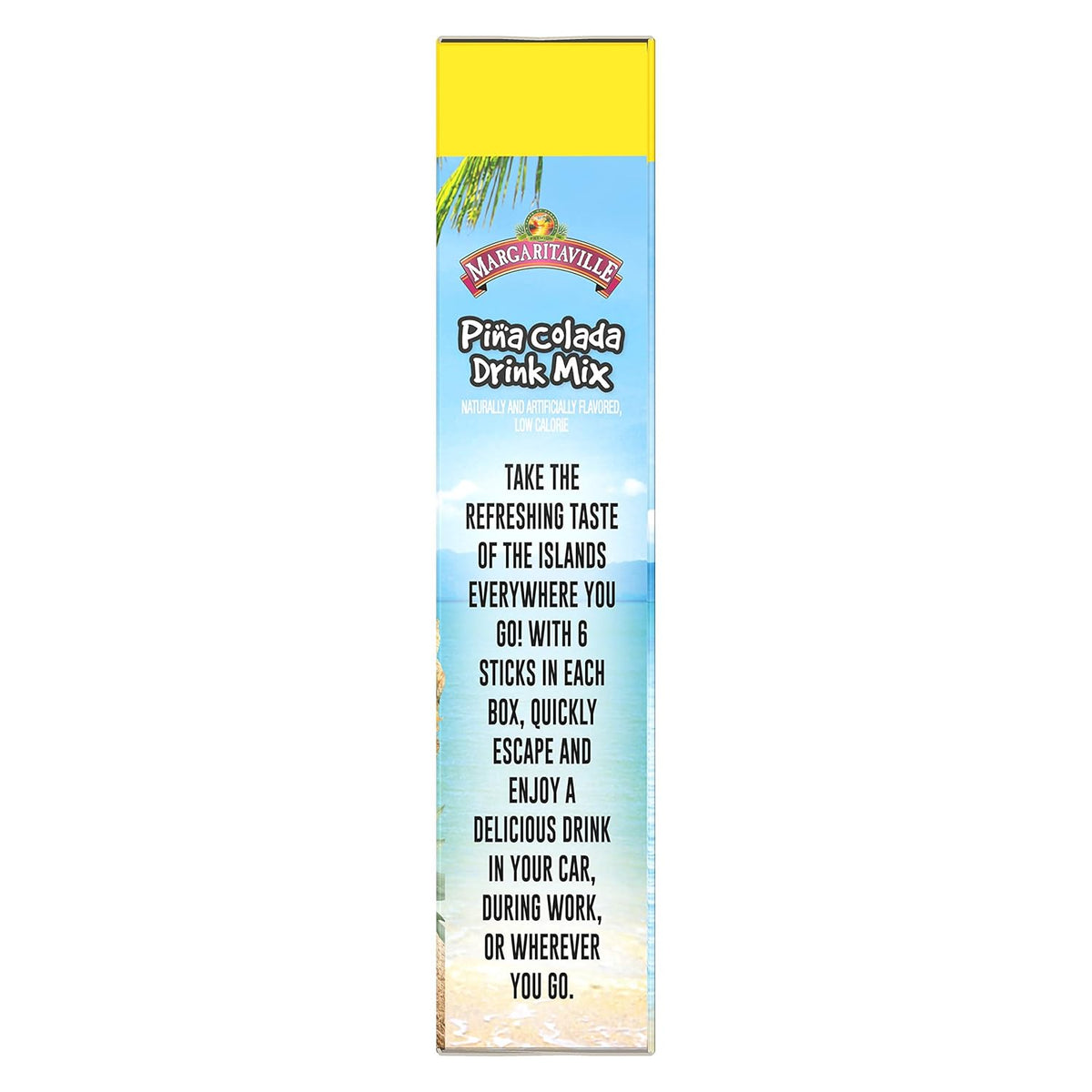 Pina Colada Non Alcoholic Powder Drink Mix 6 Count 4.14 Ounce (Pack of 2) W3100