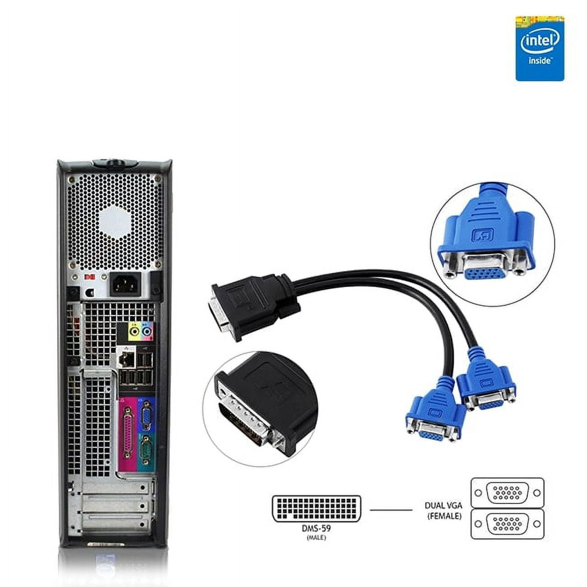 Restored Dell Optiplex Desktop Computer 3.0 GHz Core 2 Duo Tower PC, 8GB, 1TB HDD, Windows 10 Home x64, 24" Monitor Q936