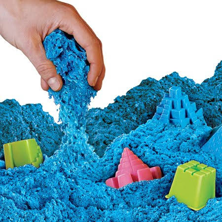 Play Sand - 12 lbs of Sand with Castle Molds (Blue) C3725