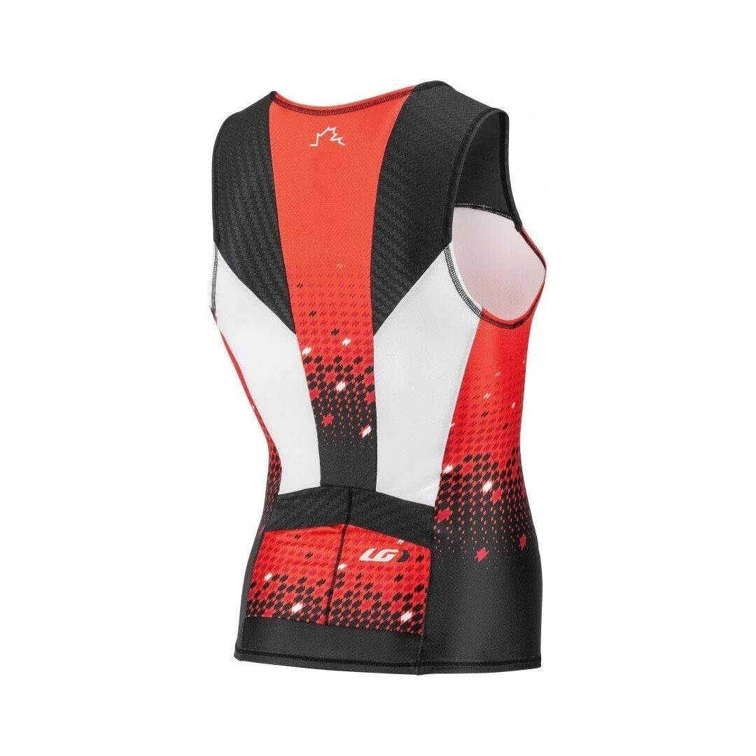 Men's Sleeveless Tri Course Black Flame Carmin N149
