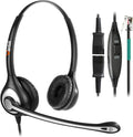 Corded Telephone Headset with Noise Canceling Mic G8243