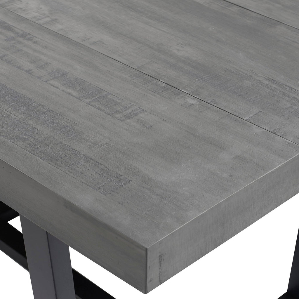 52-Inch Distressed Wood Dining Table V594