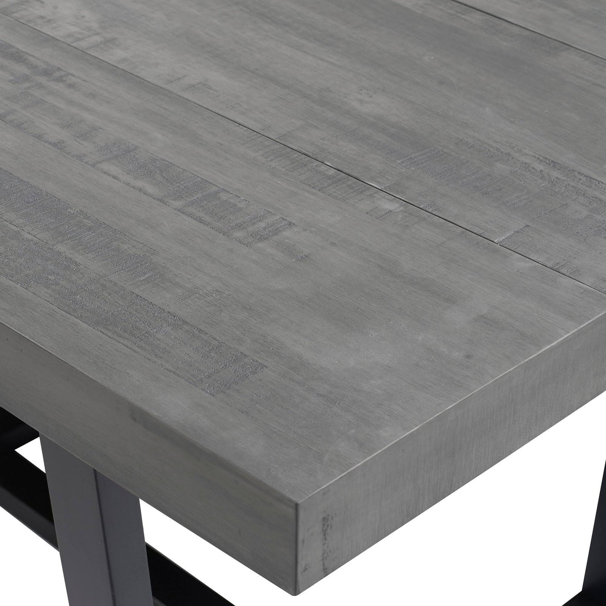 52-Inch Distressed Wood Dining Table V594
