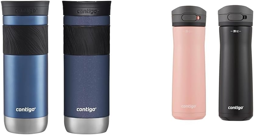 20oz Vacuum-Insulated Stainless Steel Travel Mug & Vacuum-Insulated Stainless Steel Water Bottle K78908