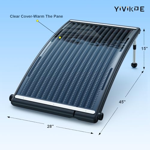 Solar Pool Heater with Two Hoses & Clamps, Two Adapters X435250
