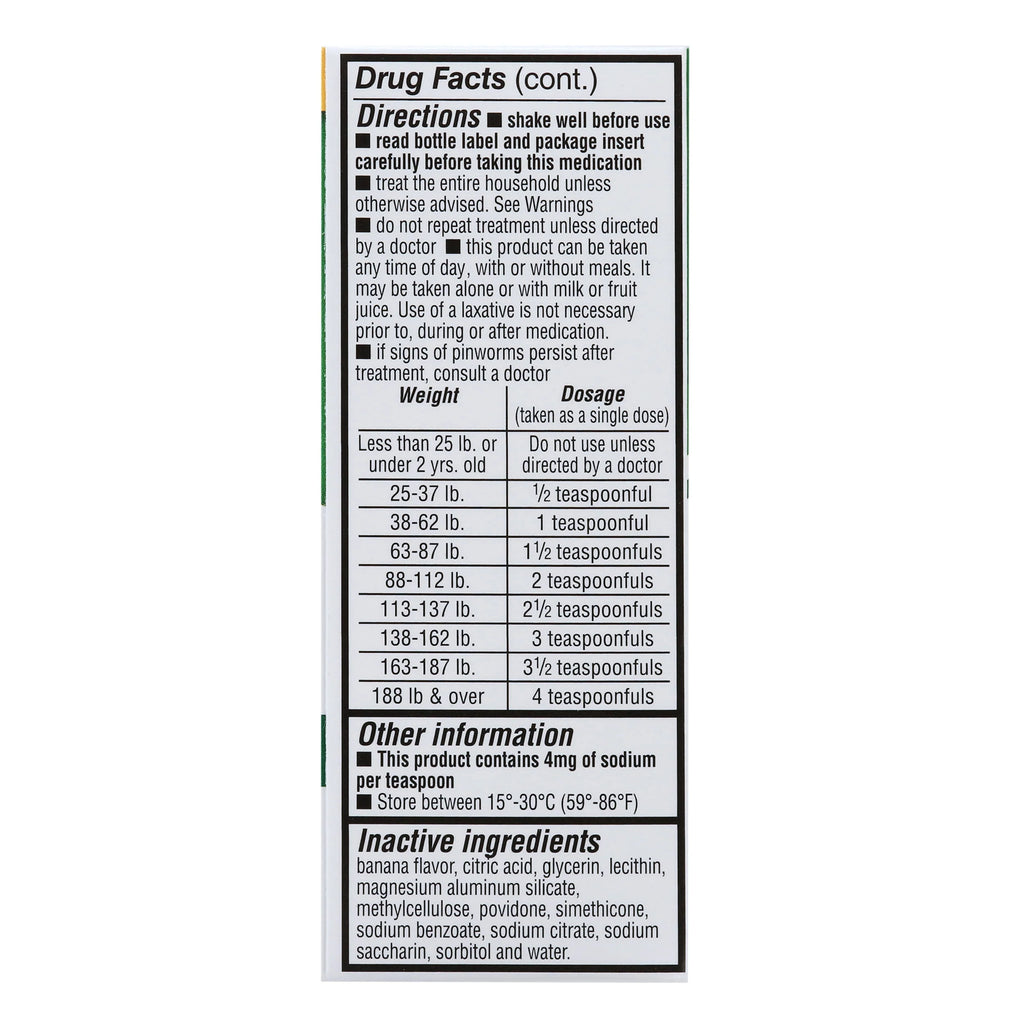 Pinworm Medicine, 1 fl oz. B66812