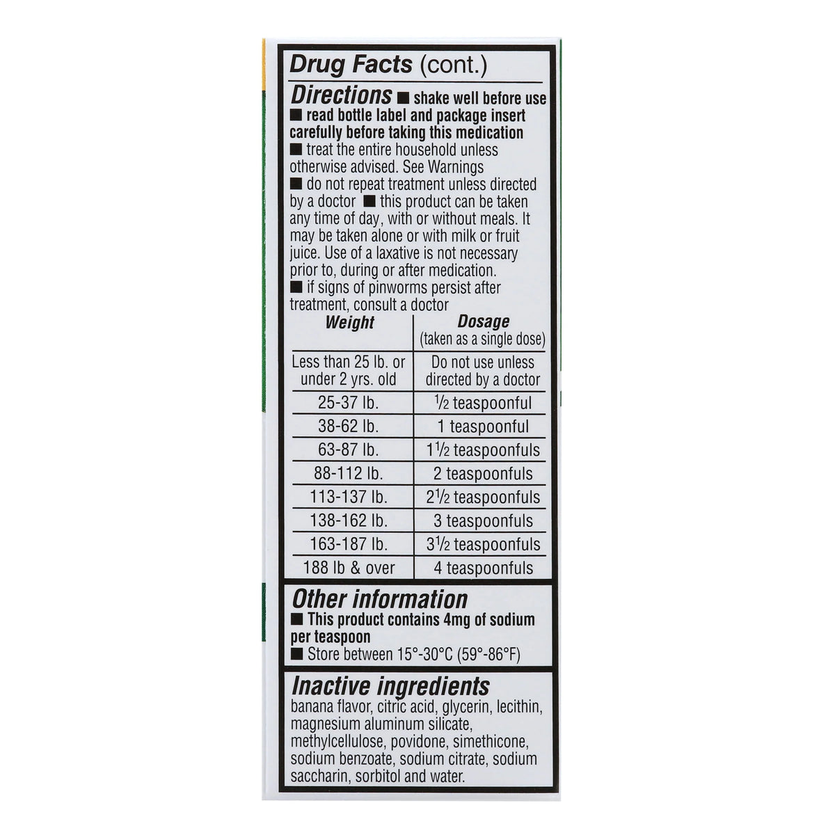 Pinworm Medicine, 1 fl oz. B66812
