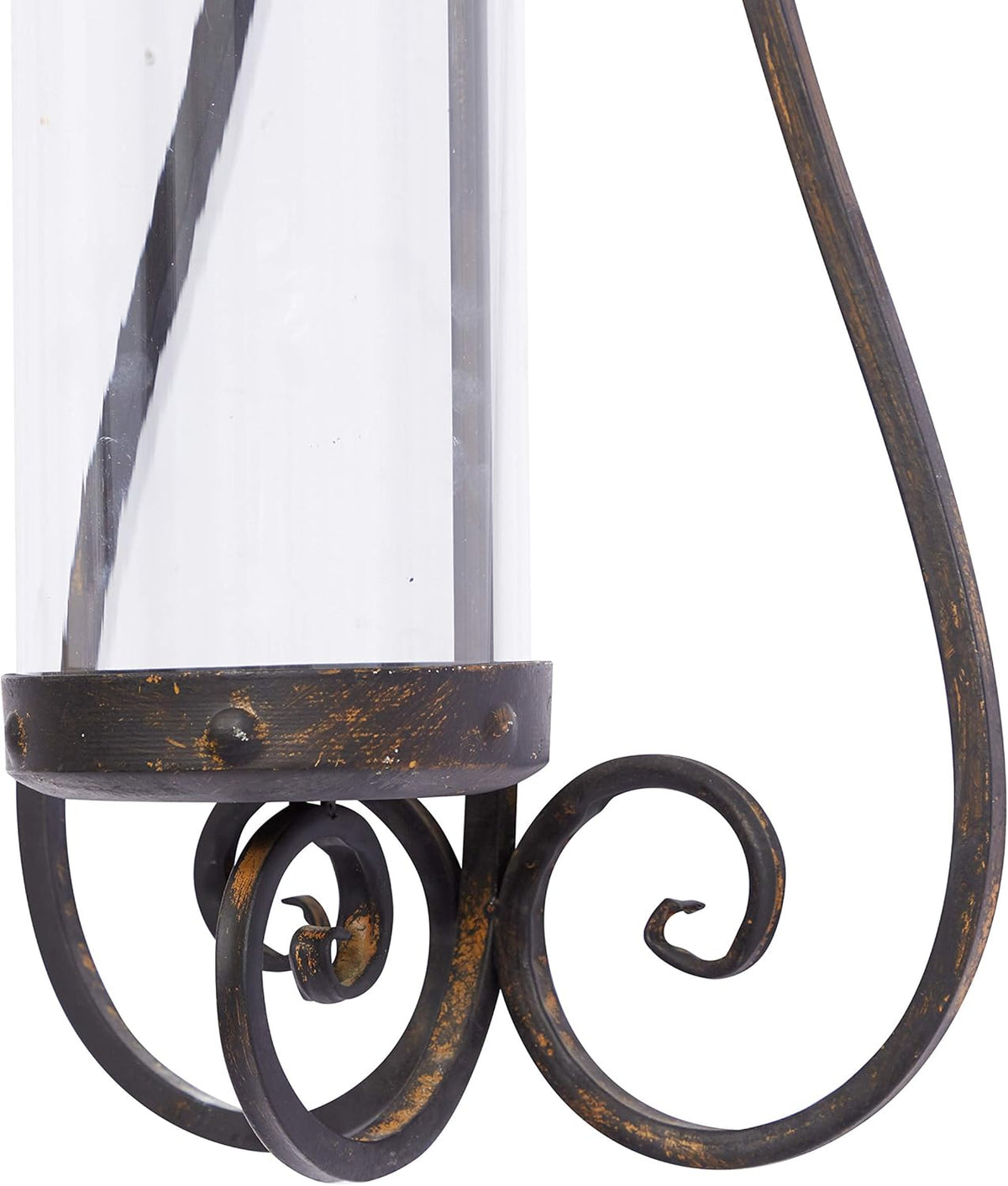 Metal Glass Candle Sconce K9943