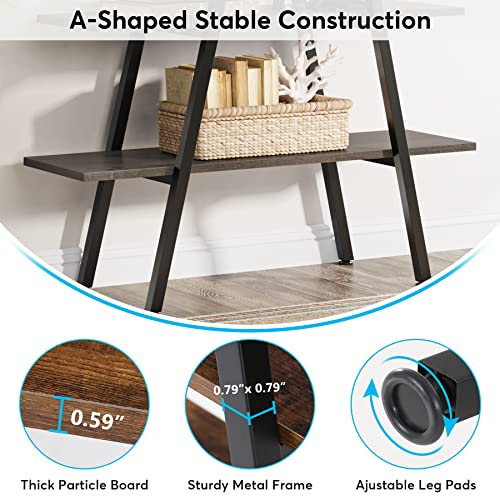 4-Tier Industrial Ladder Bookshelf G359268