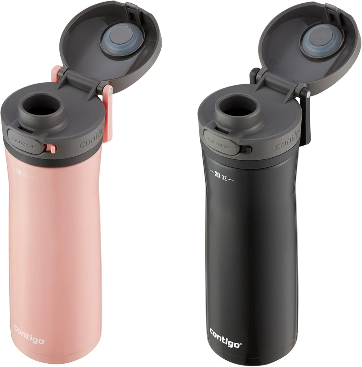 20oz Vacuum-Insulated Stainless Steel Travel Mug & Vacuum-Insulated Stainless Steel Water Bottle K78908