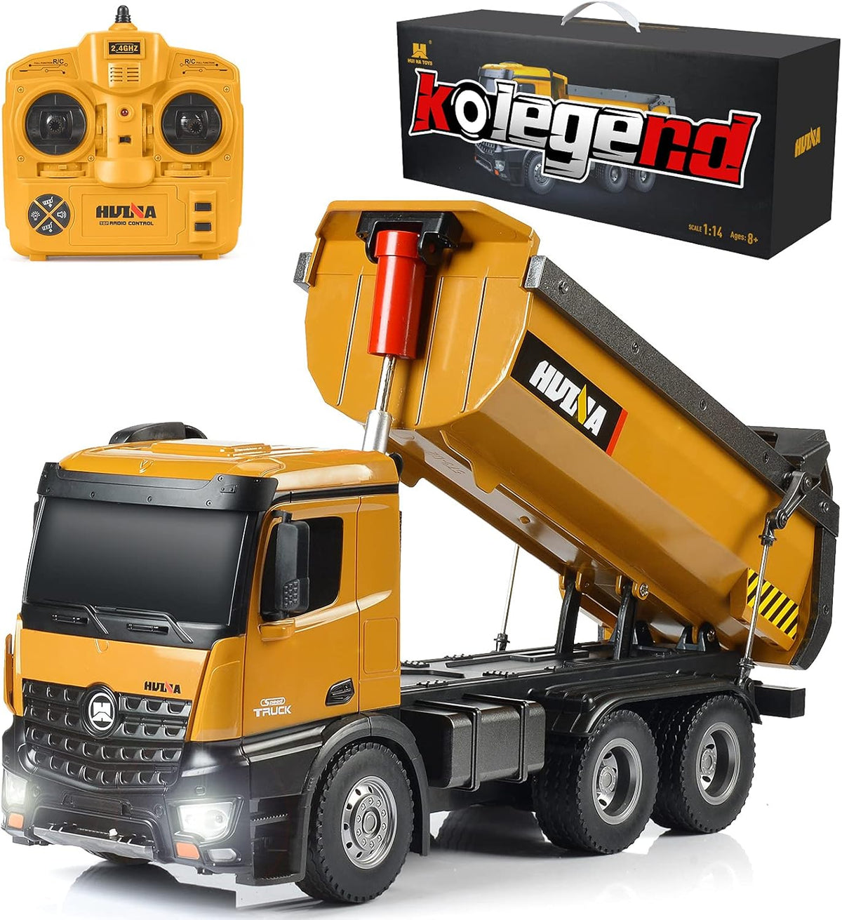 Remote Control Dump Truck Toy 1/14 Scale T6061