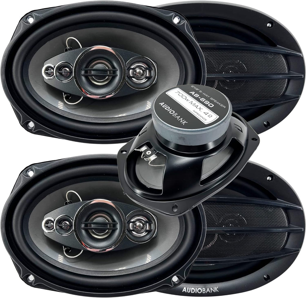 6x9 5-Way Car Audio Coaxial Speakers 4 Ohms B89299
