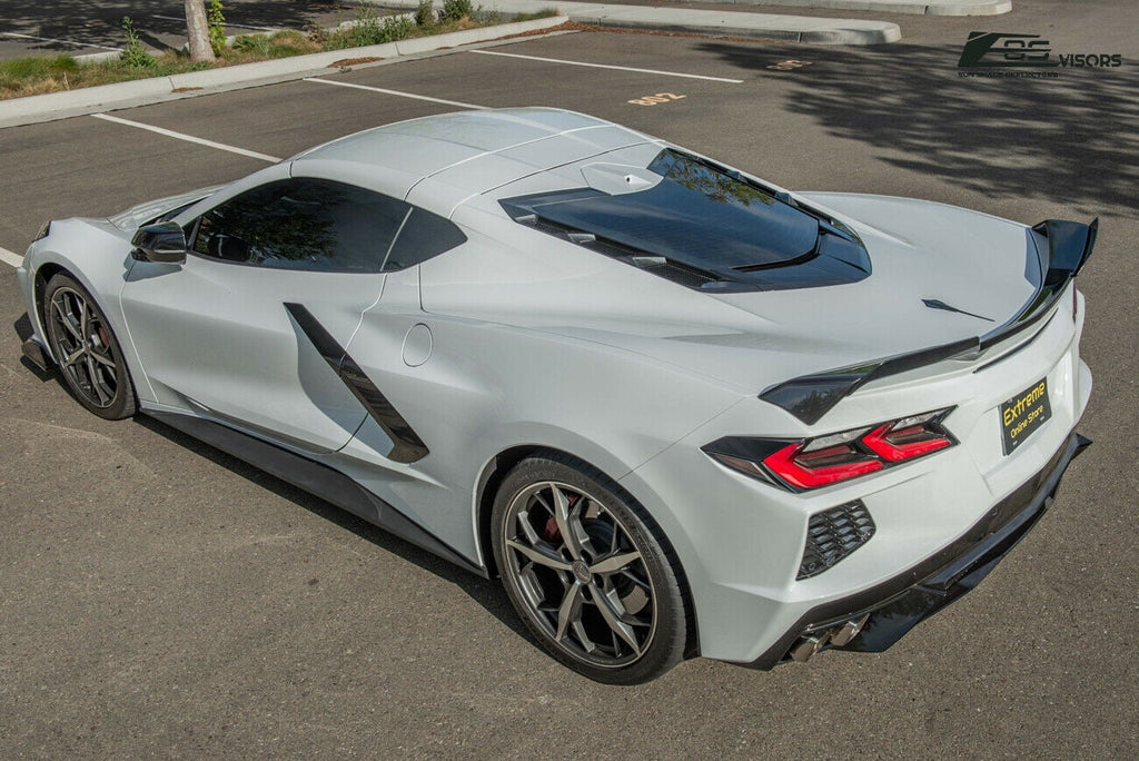 Painted Carbon Flash Metallic ABS Plastic Rear Trunk Lid Wing Spoiler Add-On Wickers Pair Z543