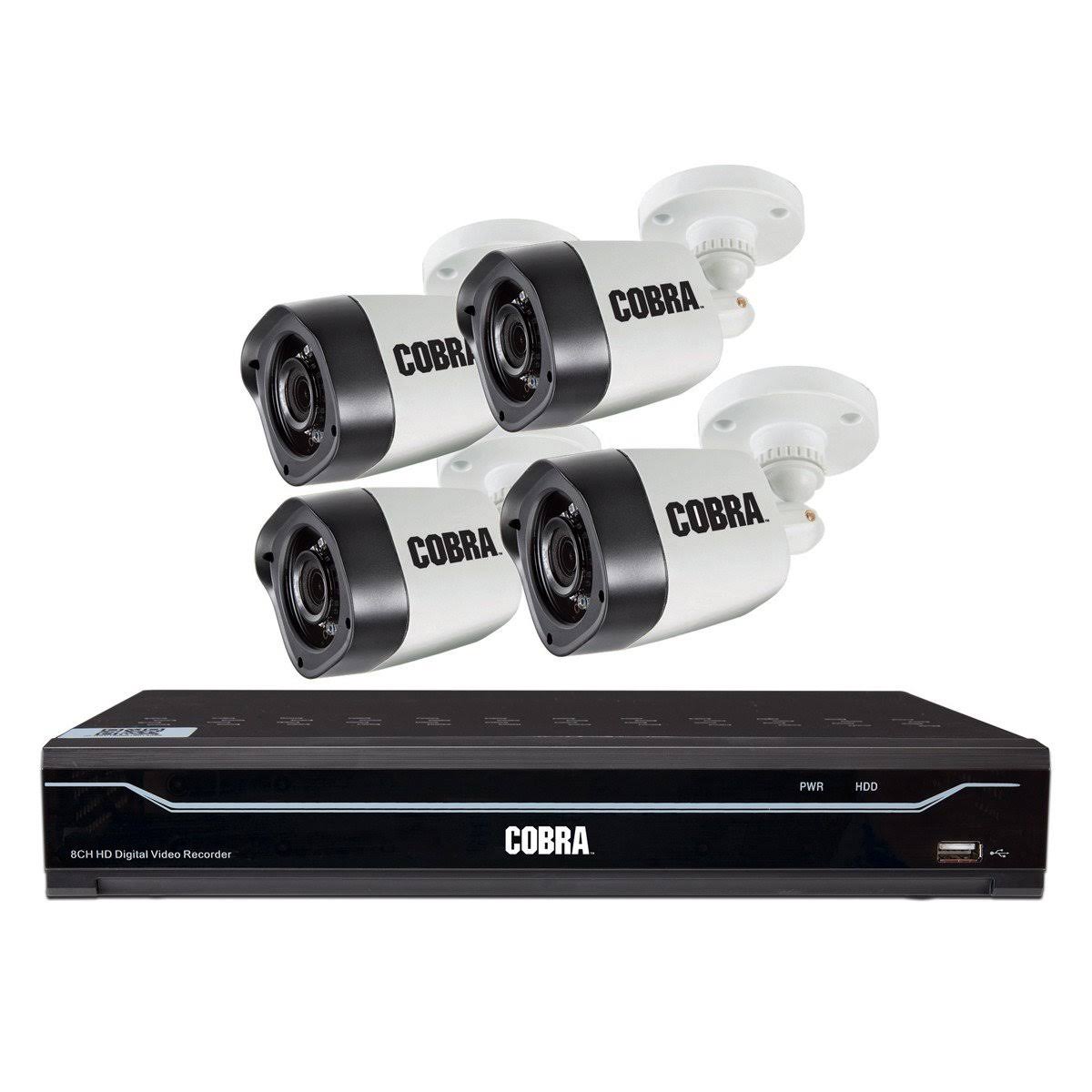 8-Channel Surveillance DVR with 4 HD Cameras A3407