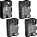 4 Pack High Capacity Batteries for Canon EOS Cameras S2958