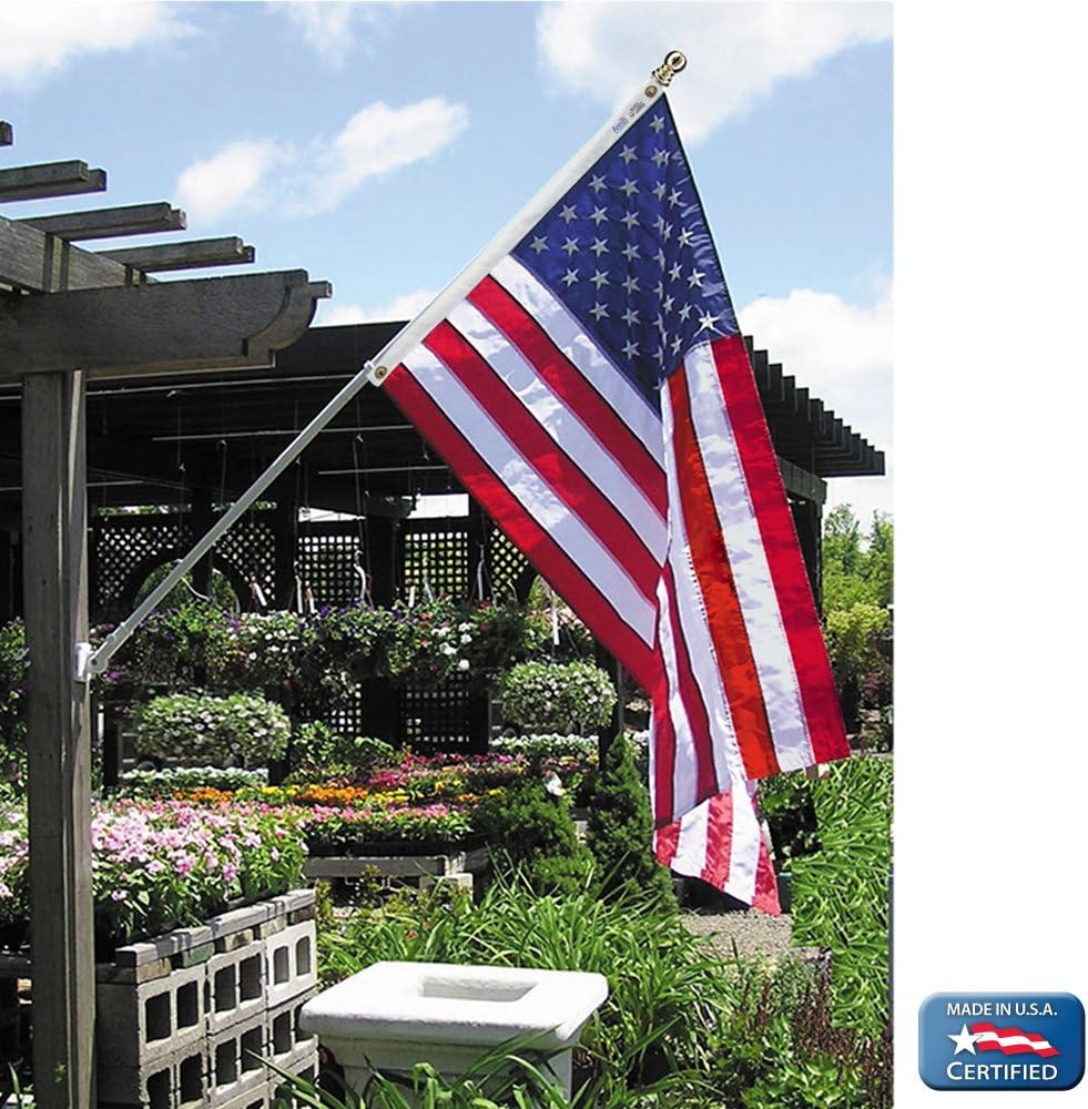 3x5 ft Nylon American Flag with Sewn Stripes and Embroidered Stars C81695