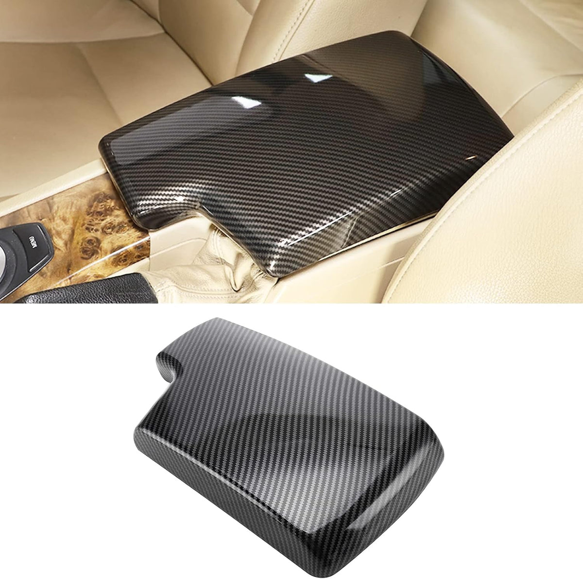 2 PCs Carbon Fiber Console Covers W53725