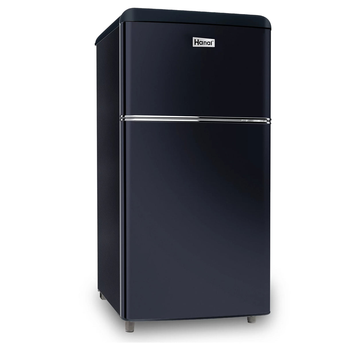 3.5 Cu Feet Two Door Mini Fridge with Freezer, Black T853