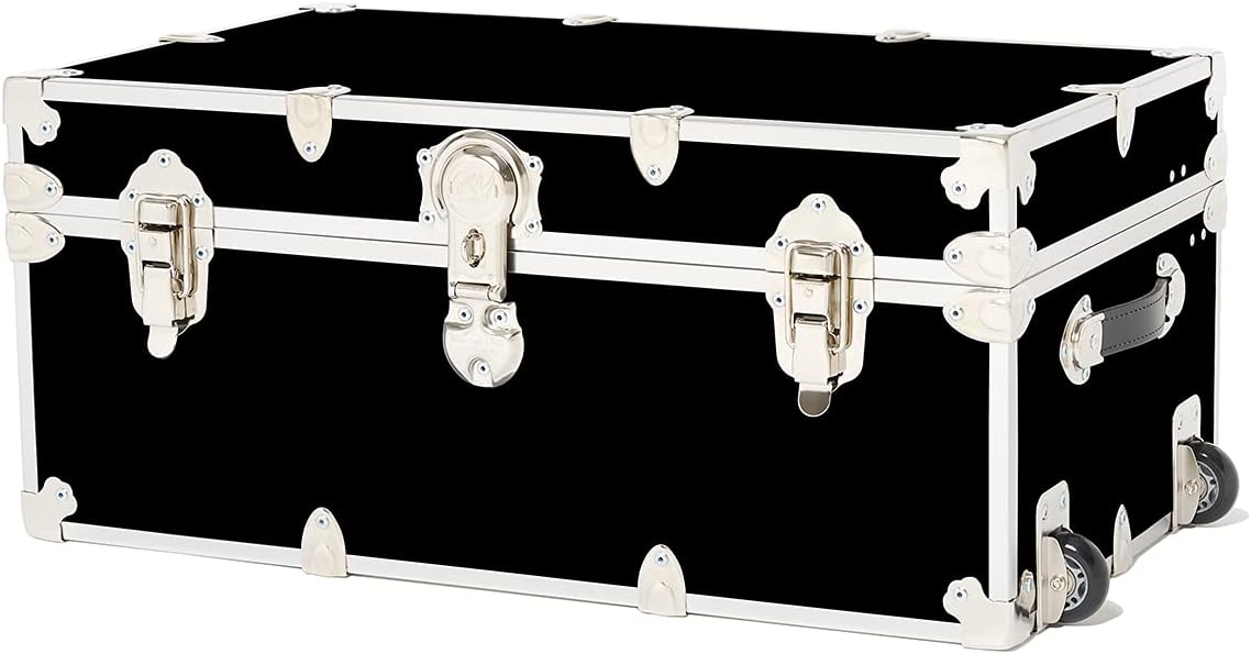 Large Storage Trunk with Mounted Wheels 32x18x14 V181