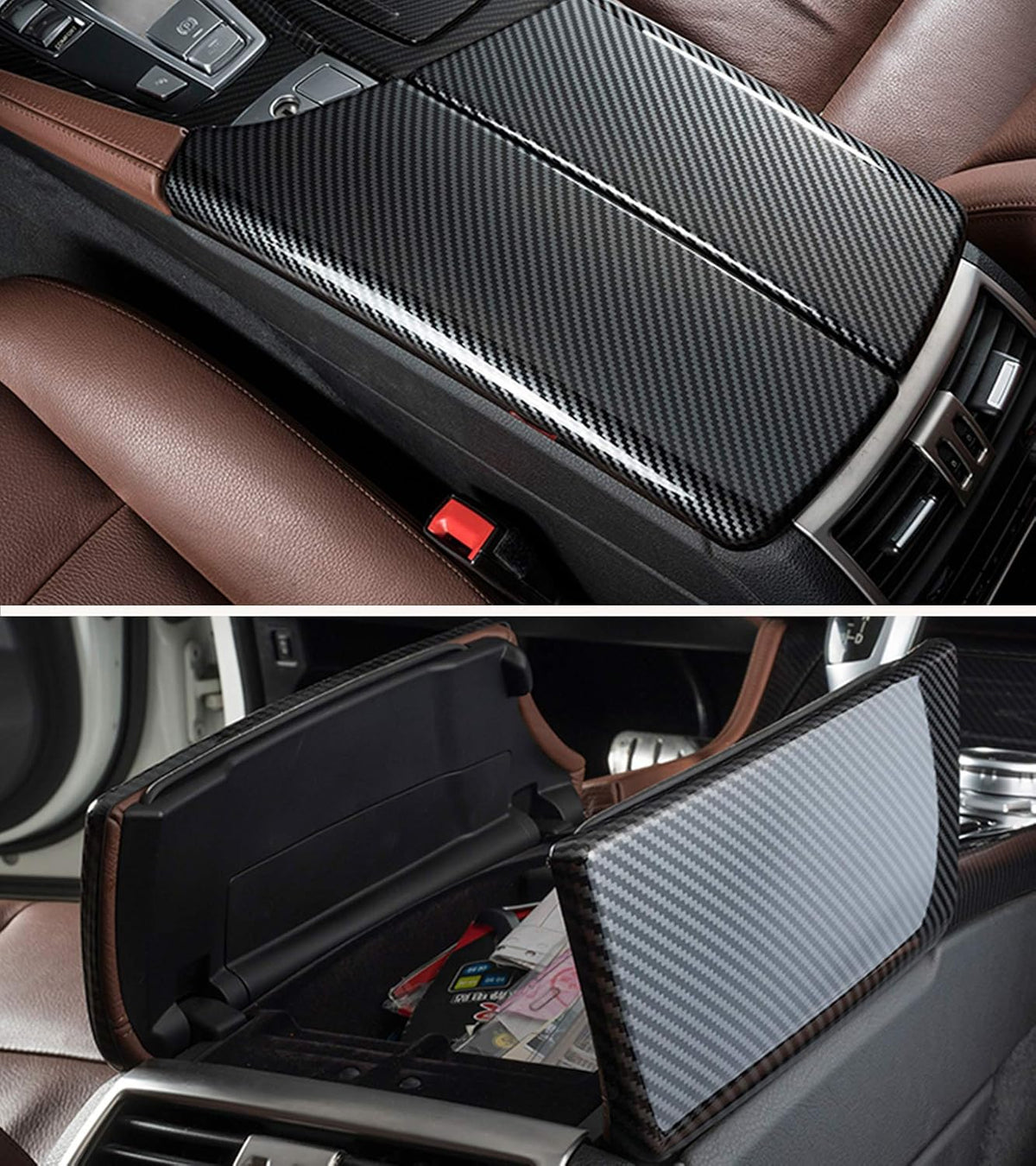 2 PCs Carbon Fiber Console Covers W53725