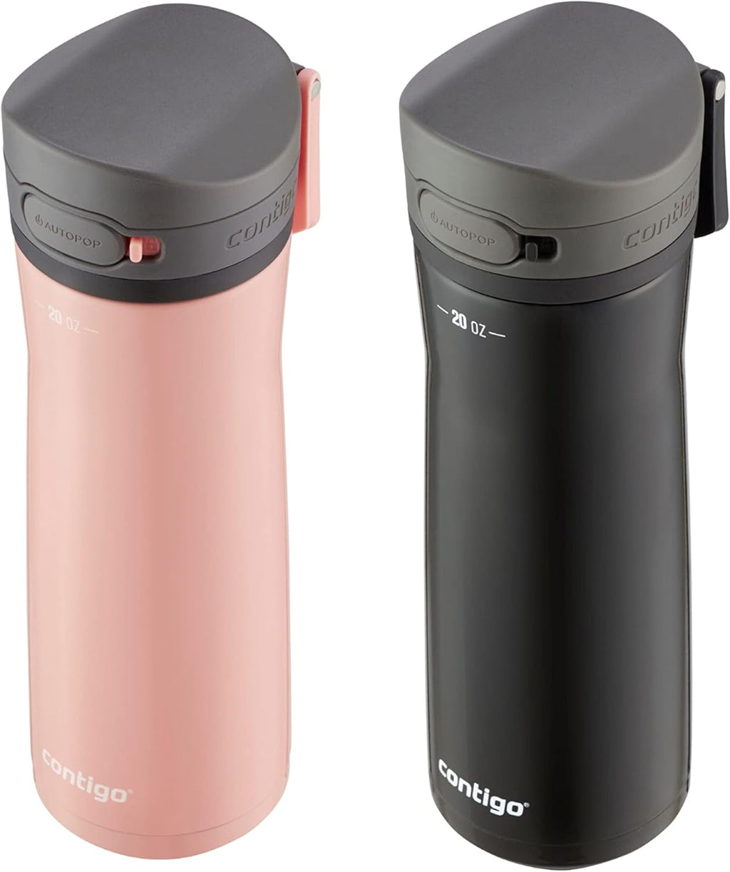 20oz Vacuum-Insulated Stainless Steel Travel Mug & Vacuum-Insulated Stainless Steel Water Bottle K78908