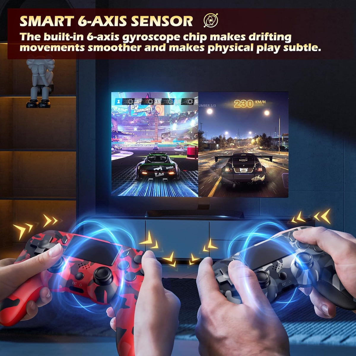 2 Pack Wireless Controller for PS4 W655219
