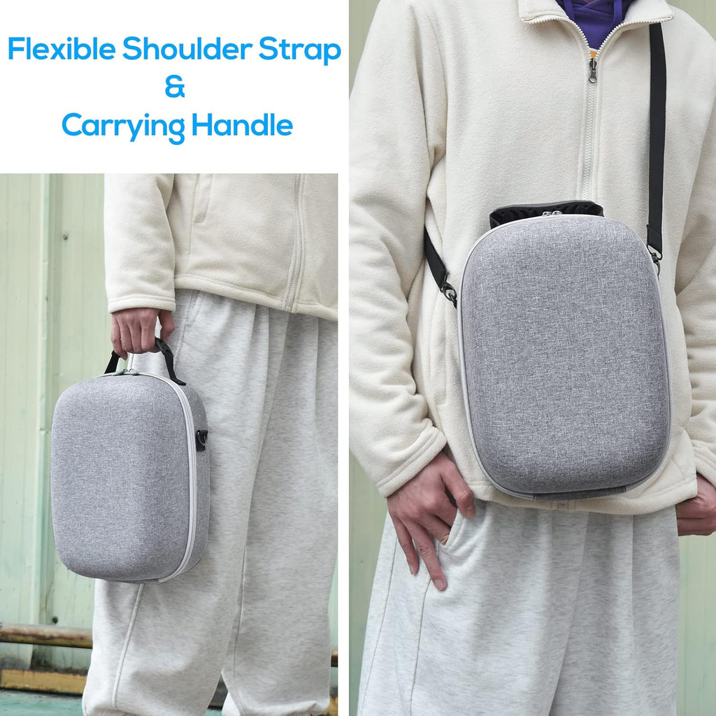 Hard Carrying Case Bag for PlayStation VR2 Gaming Headset and Touch Controllers Accessories K206