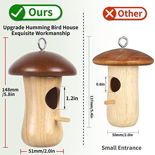 Hanging Hummingbird Nest Branches with Leaf (1 PCS) U31225