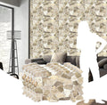 Beige Brown Faux Stone PVC Wall Panels, Pack of 5, Covers 33.5 sq. ft N467764