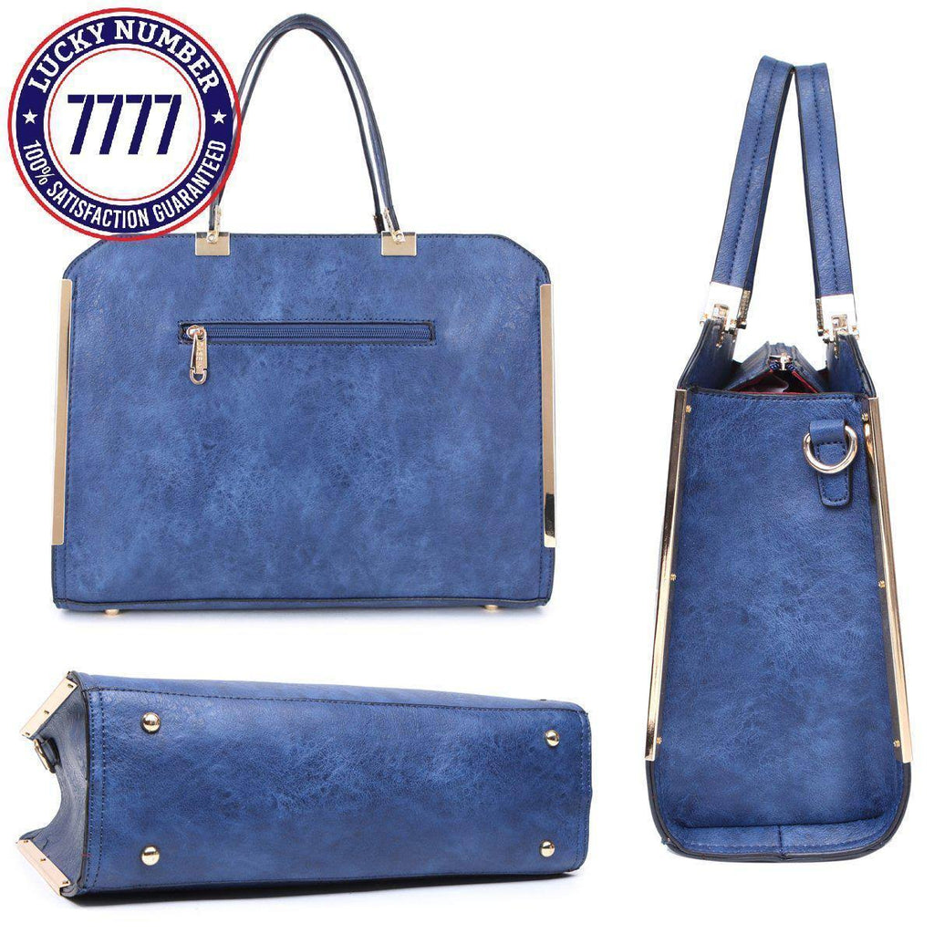 Black Laptop Briefcase Handbag with Matching Wallet Q41176