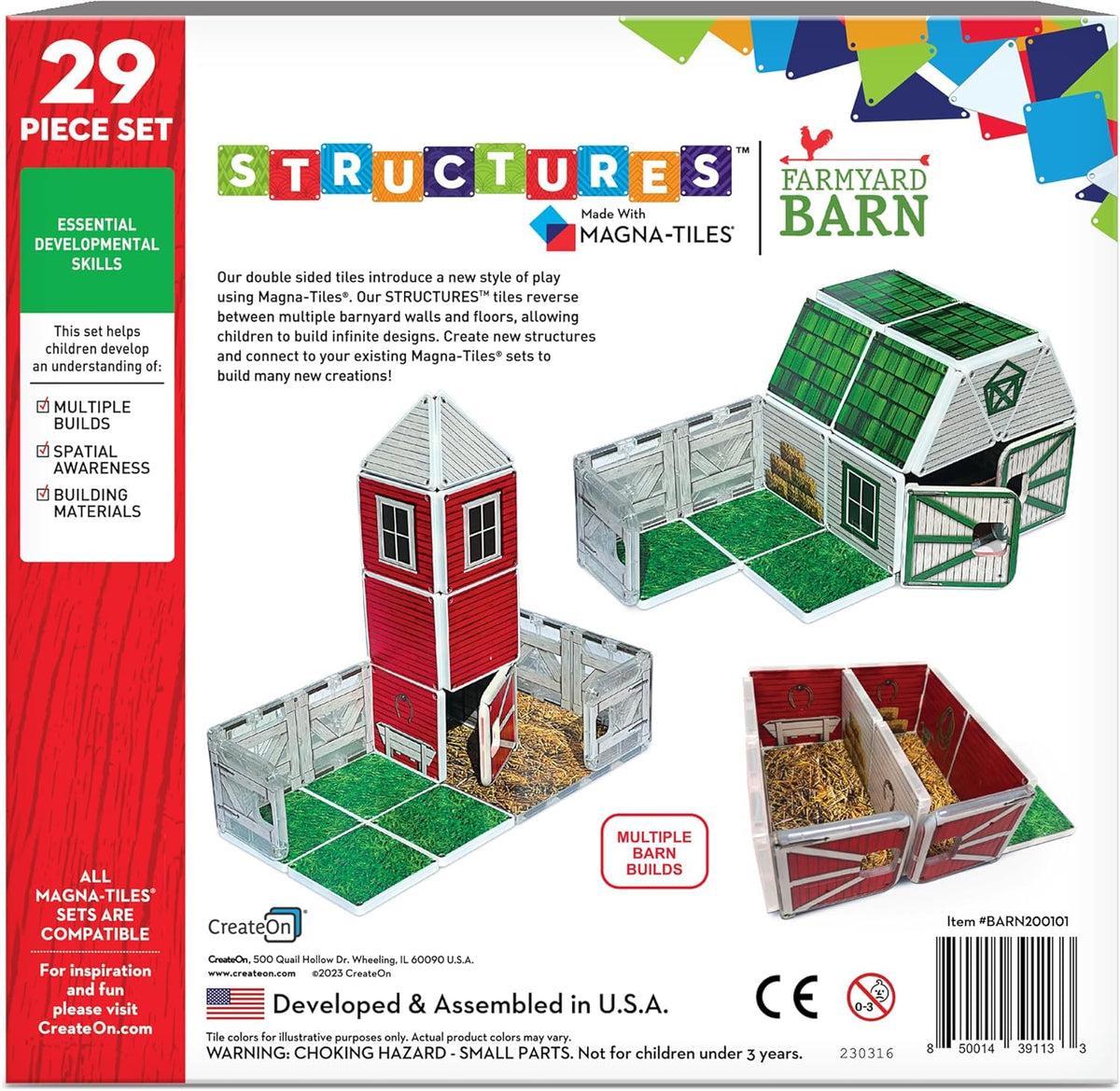 29 Piece Magnetic Building Tile Set Q4157