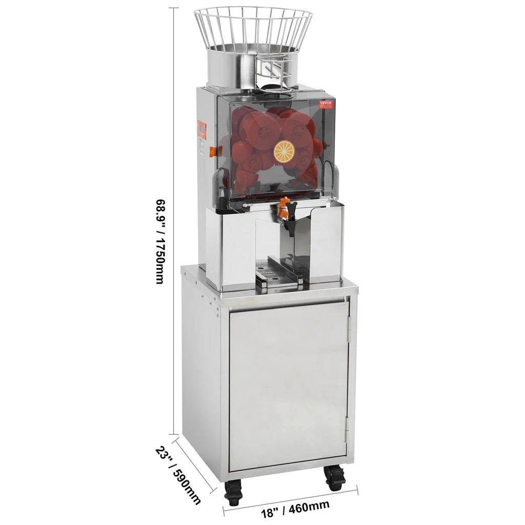 120W Commercial Orange Juicer Machine Automatic Juice Squeezer Extractor A2050