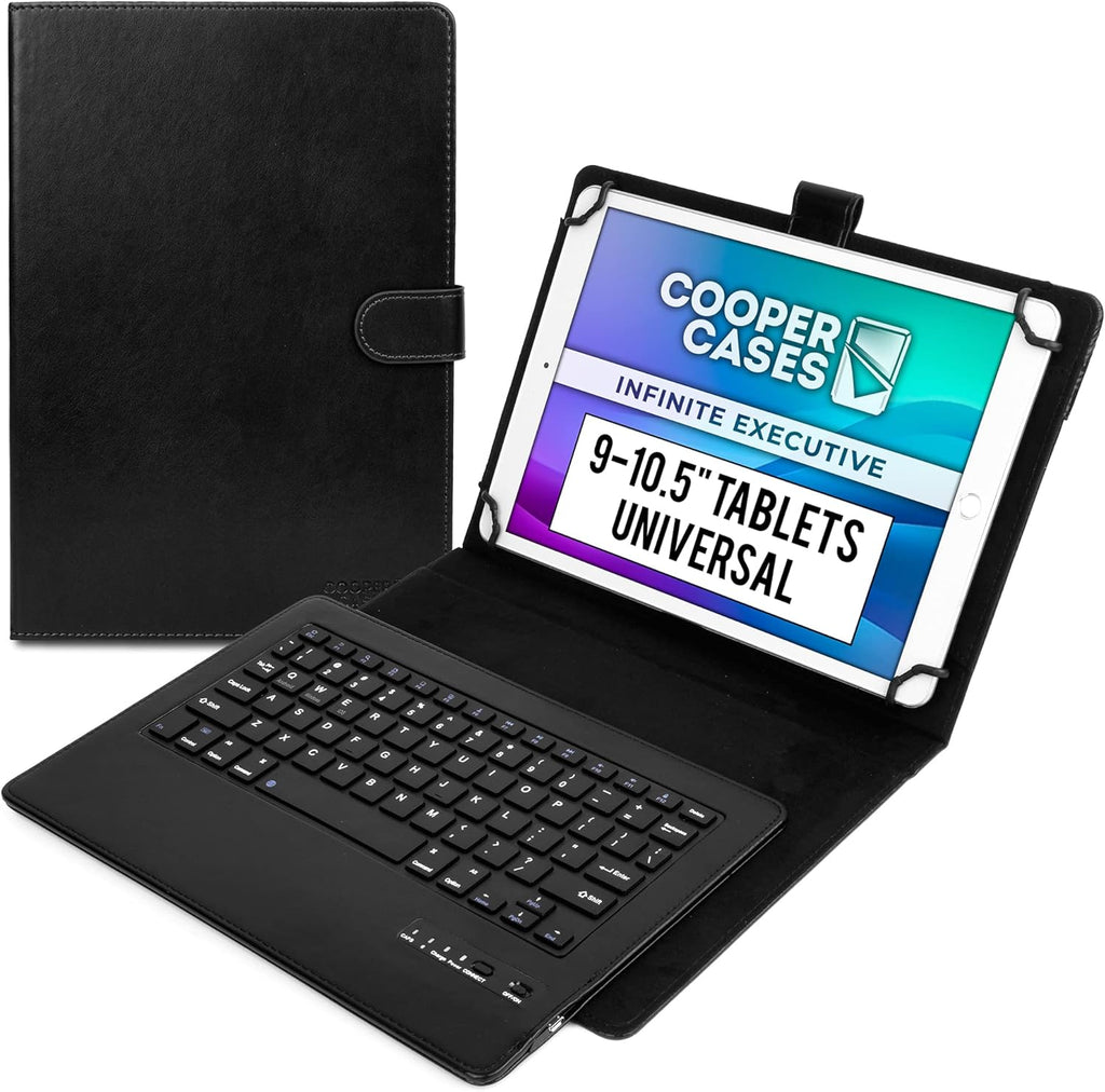 Leather Folio Bluetooth Keyboard Case for Tablets Pack of 2 S828