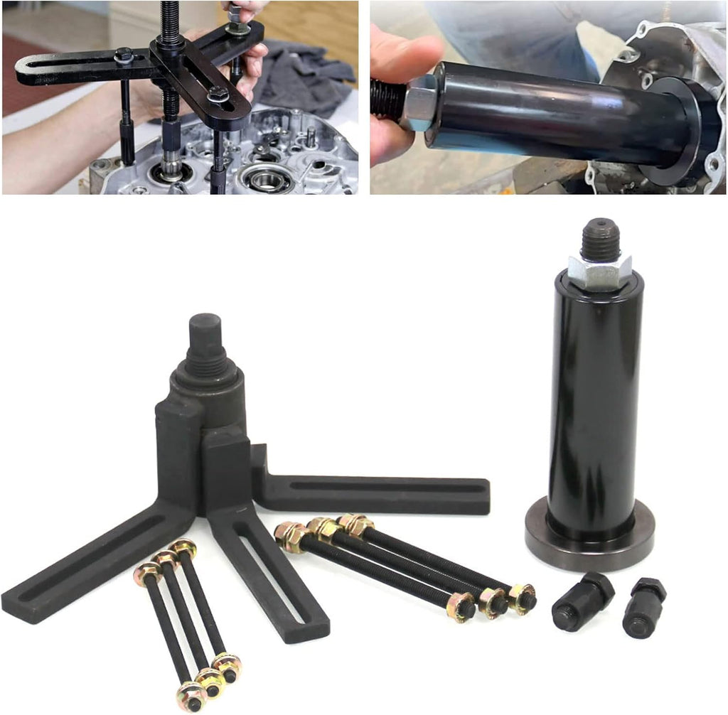 Crank Case Splitter Separator And Crank Puller Installation Tools With C-clip Adapter Pack of 2 Q2994