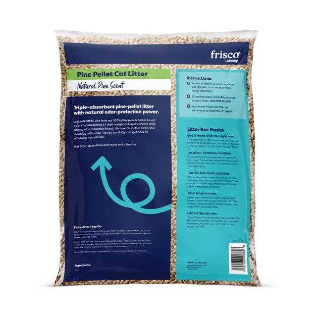Pine Pellet Unscented Non-Clumping Wood Cat Litter R632609