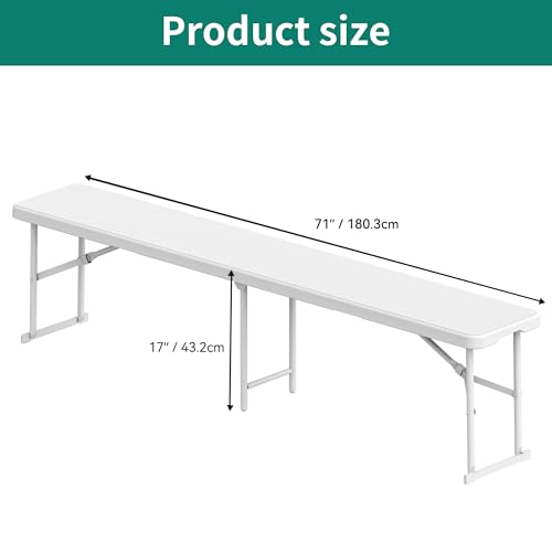 Blue HDPE Garden Bench J5866