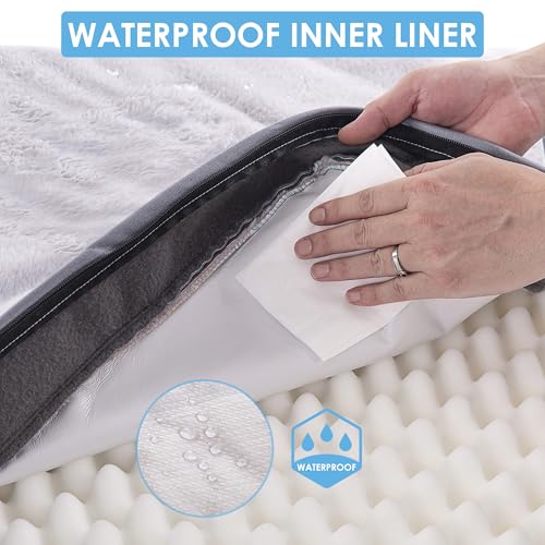 Waterproof Orthopedic Dog Bed with Washable Cover Grey V365
