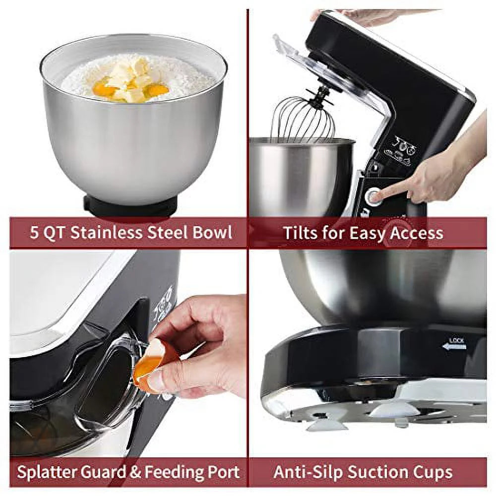 Tilt-Head Electric Mixer with 5-Quart Stainless Steel Bowl C92885