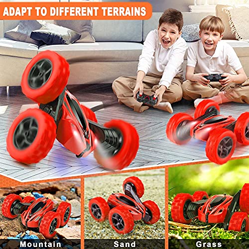 Remote Control Car 2.4GHz Stunt 4WD 360° Rotating Off Road Crawler Toy Car Blue P296
