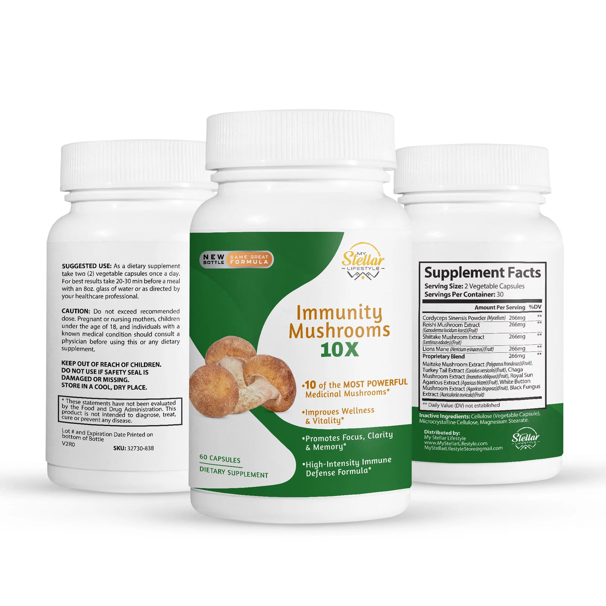 60 Capsules Immunity Mushrooms X1545