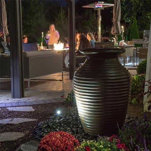 Large Rippled Urn Z63220