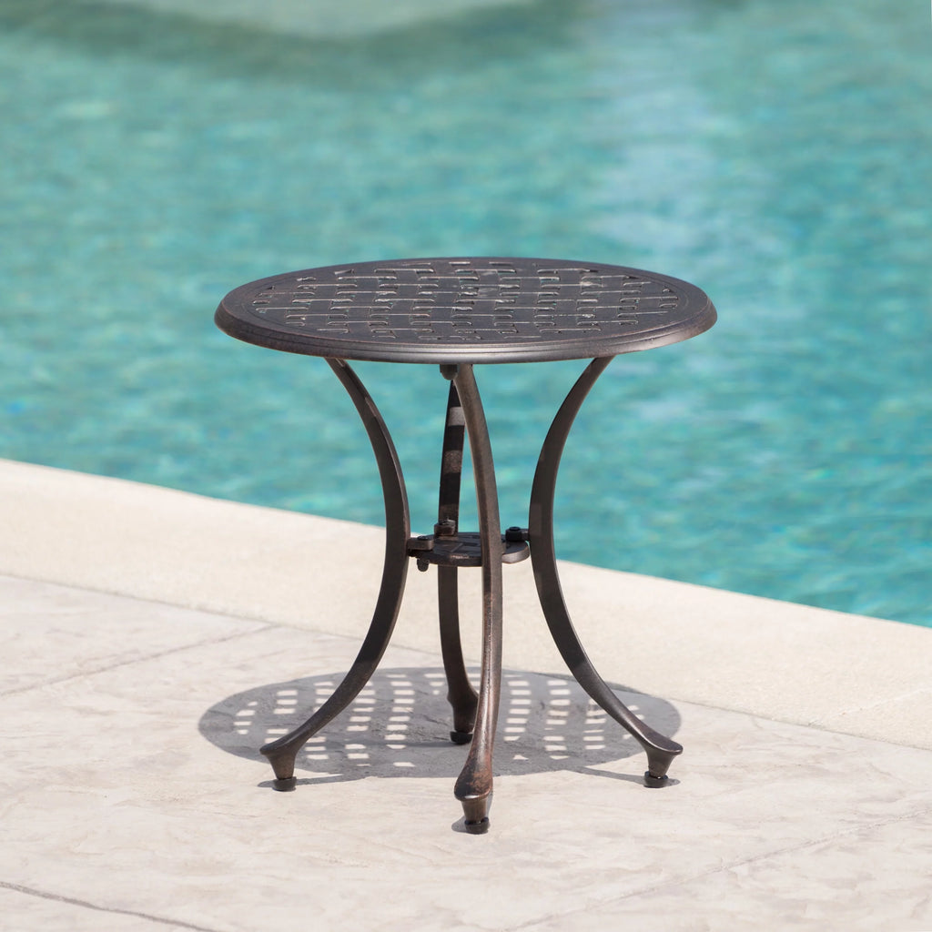 Cast Aluminum Side Table A34345