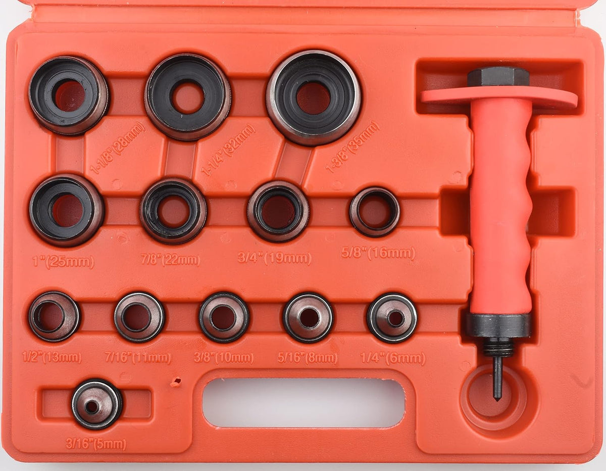 13 in 1 Sharp Hollow Punch Tool Set Leather Kit Gasket Hole Pack of 2 P9031