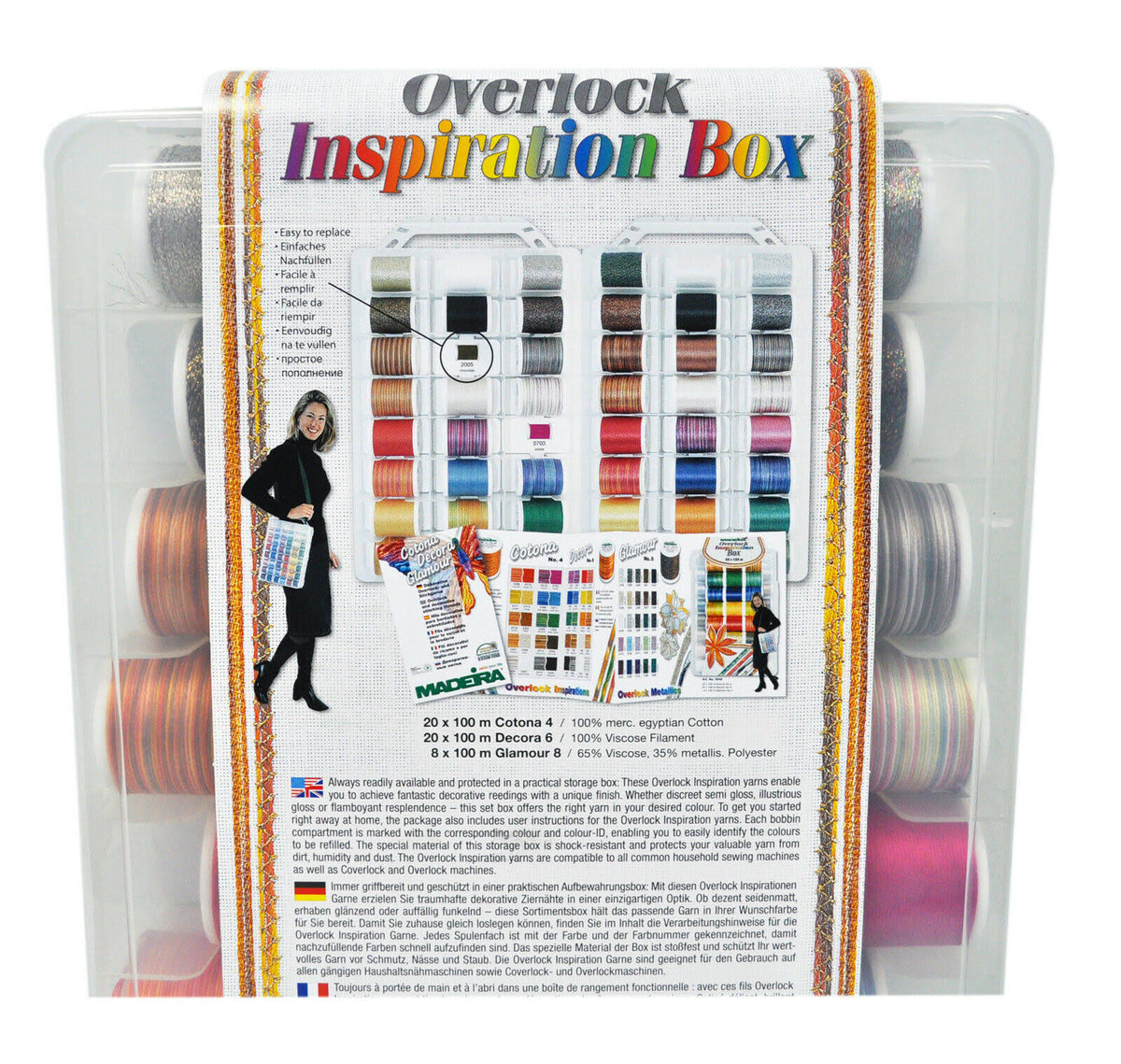 Overlock Inspiration Scatola Decorativo Taglia-Cuci Filo V326